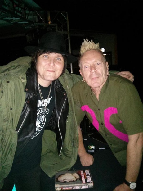 Jaime with John Lydon